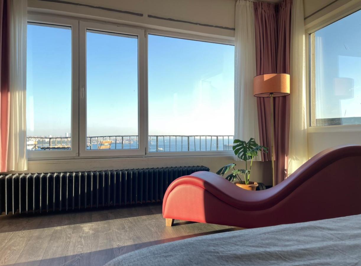 Апартаменты Art Loft , 270* Full Sea View In Cihangir Стамбул Экстерьер фото
